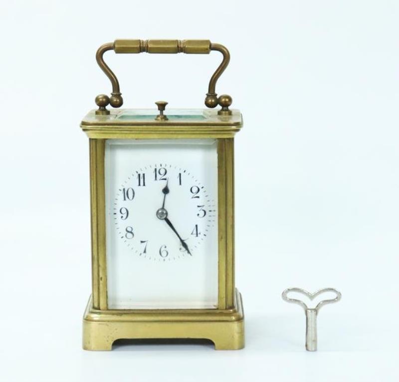 Striking Carriage Clock ca 1900, mark France & Key