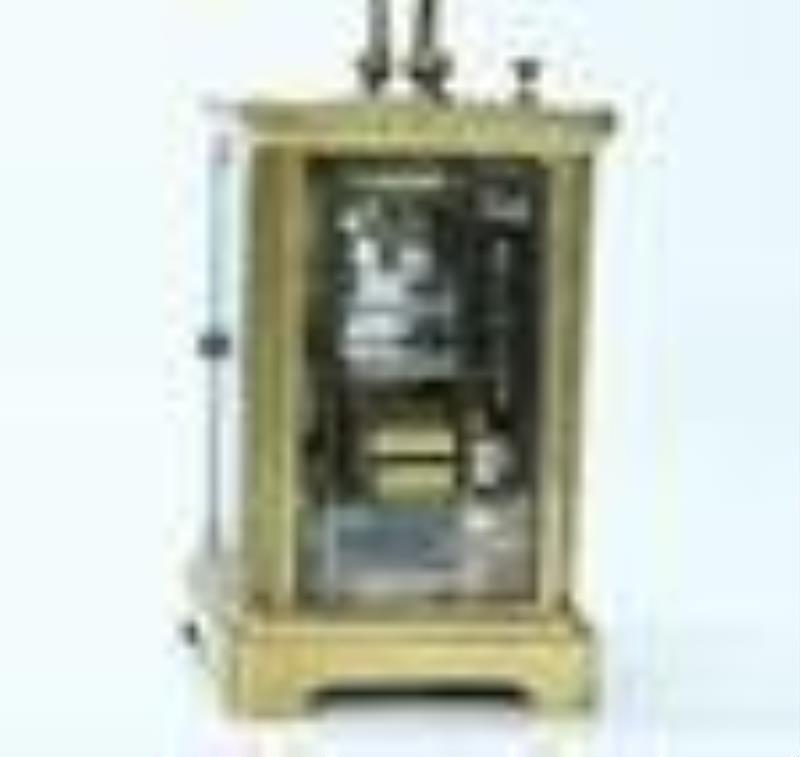 Striking Carriage Clock ca 1900, mark France & Key