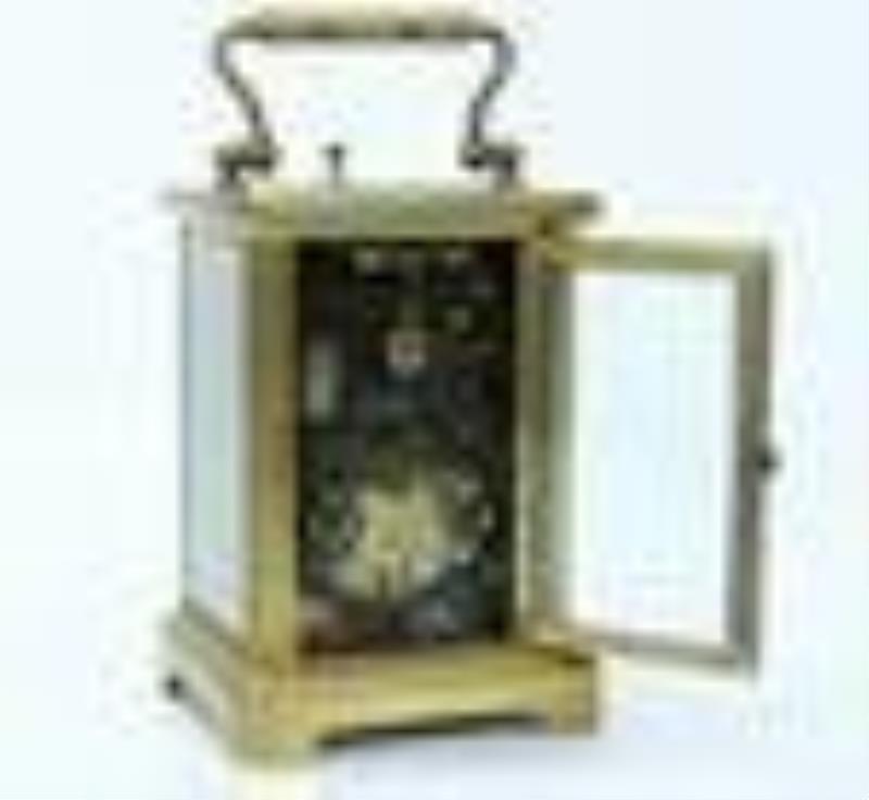 Striking Carriage Clock ca 1900, mark France & Key