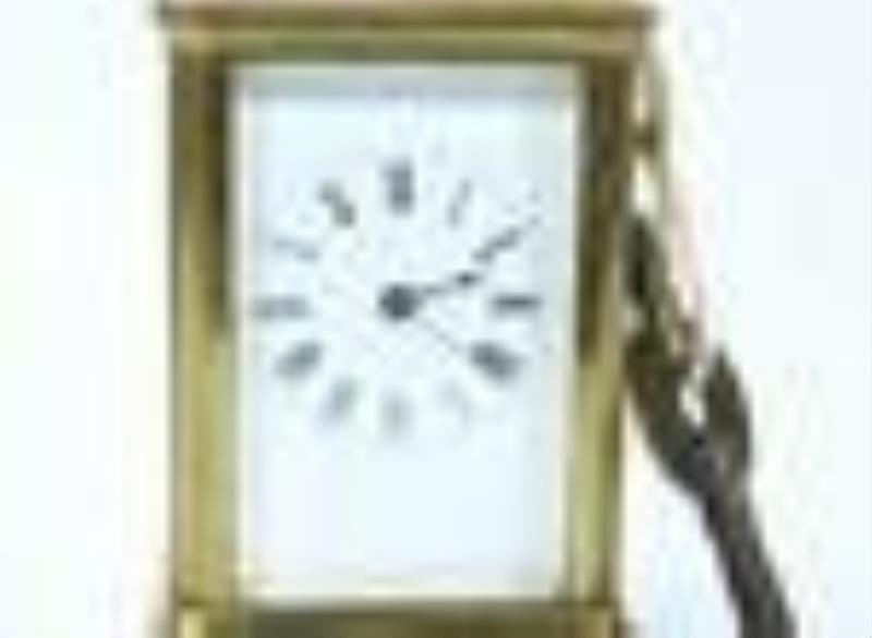 Swiss ca 1900 Small Carriage Clock & Key