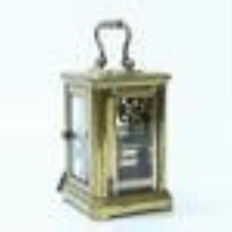 Swiss ca 1900 Small Carriage Clock & Key