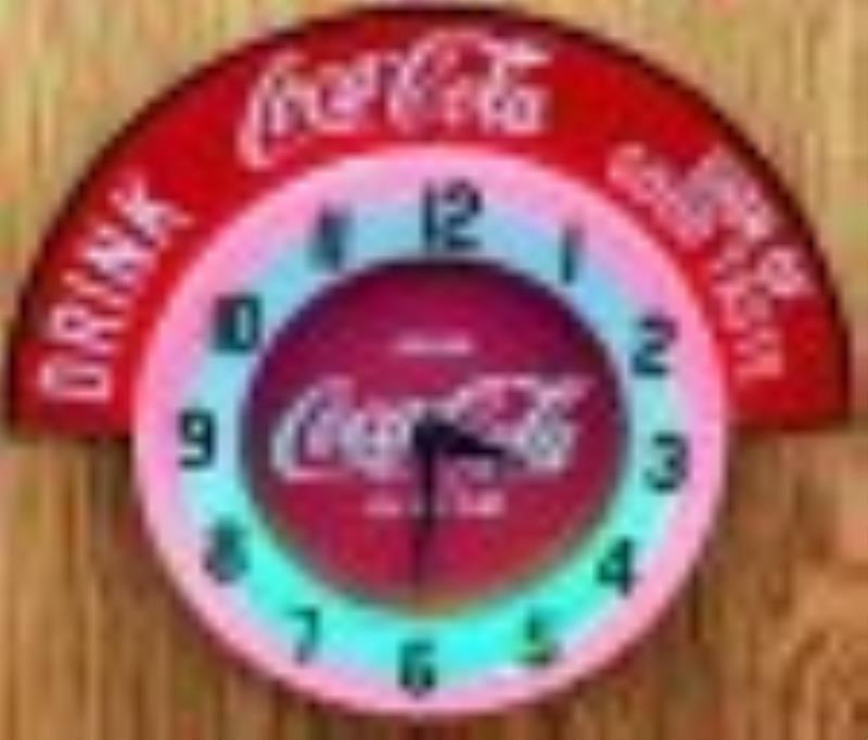 Coca Cola Cleveland Neon Clock