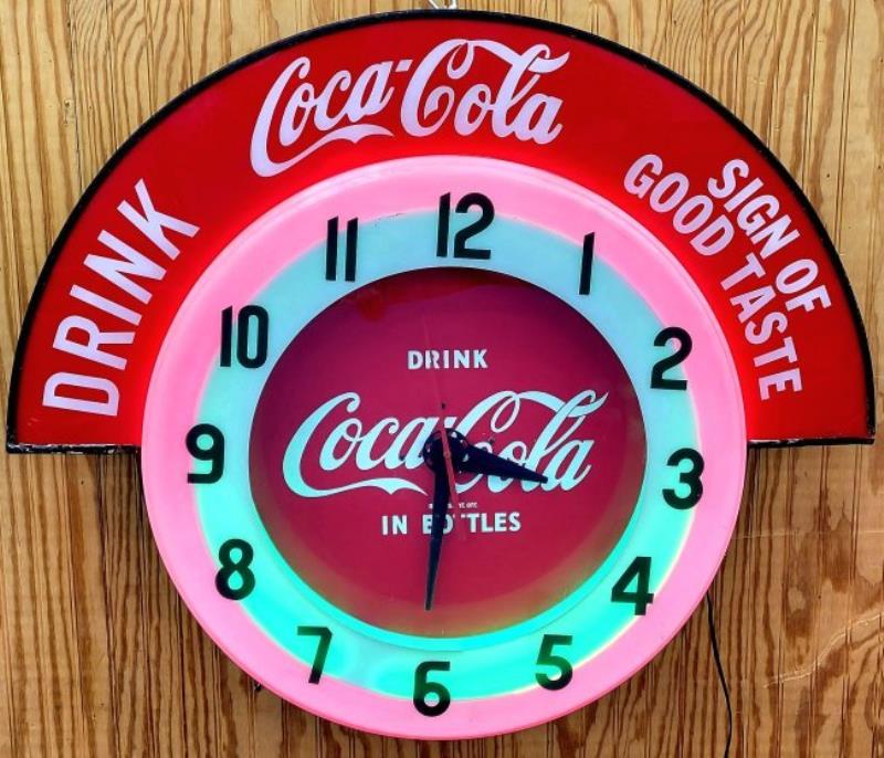 Coca Cola Cleveland Neon Clock