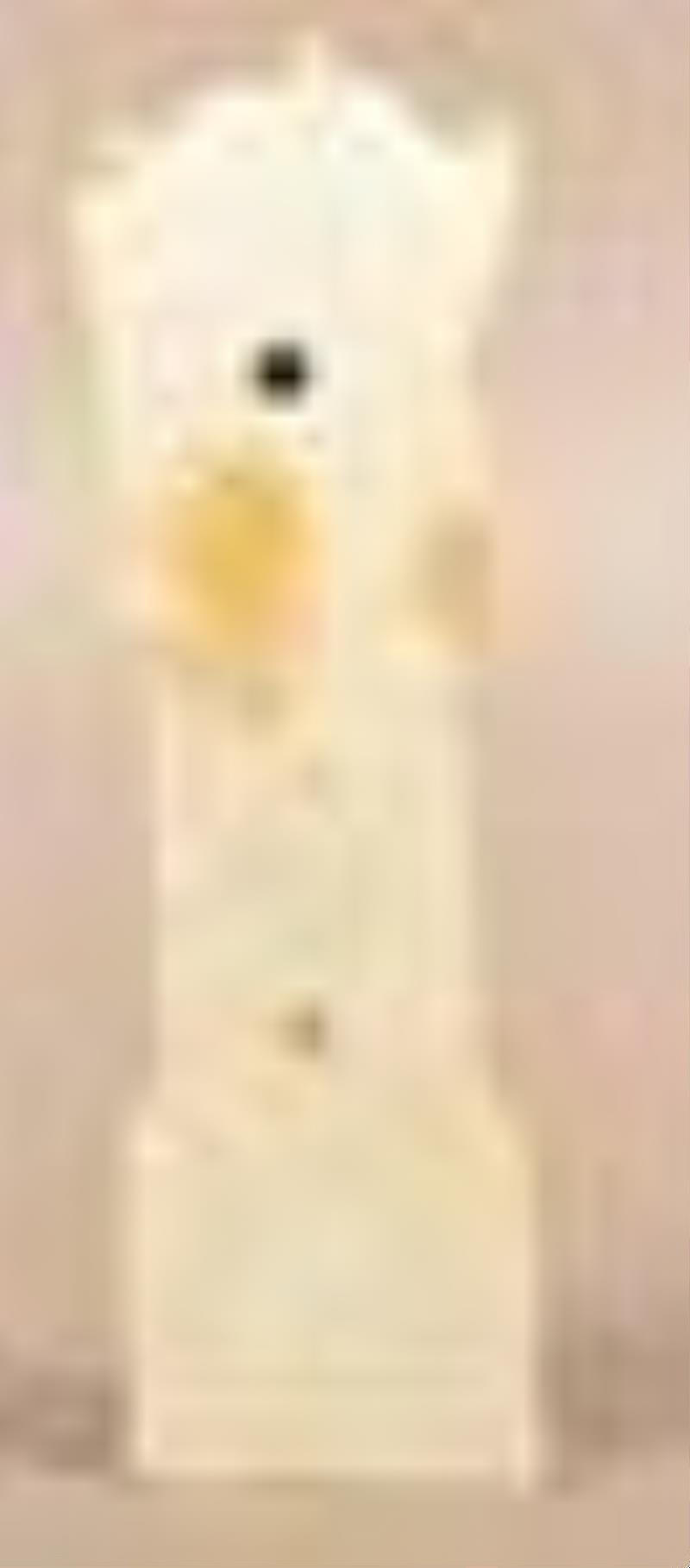 English Prattware Tall Case Clock Figurine.