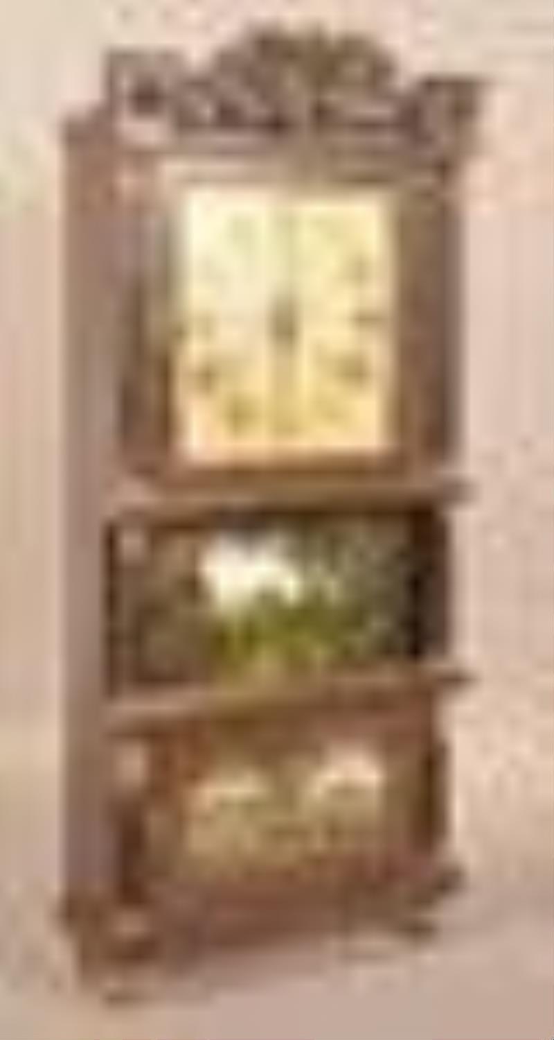 Ives Mahogany Triple Decker Shelf Clock
