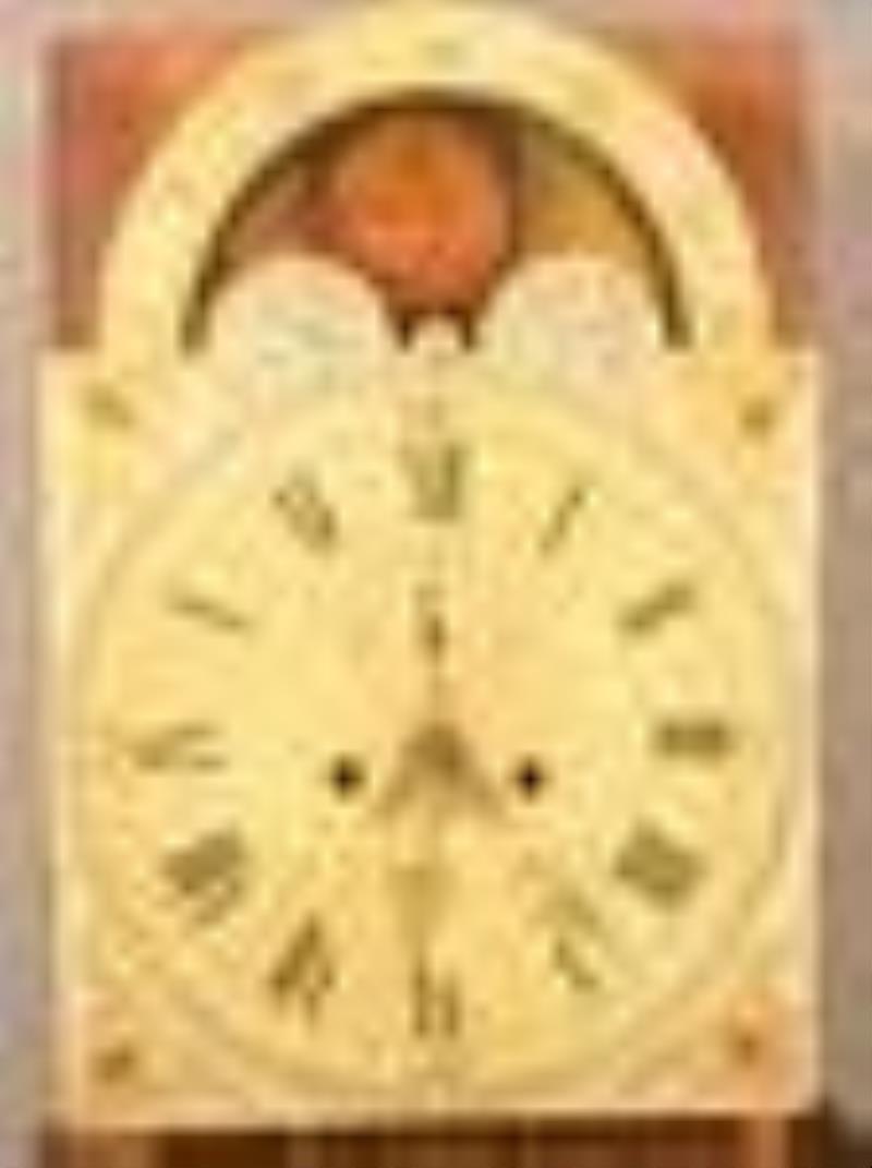 PA Hepplewhite Walnut Tall Case Clock