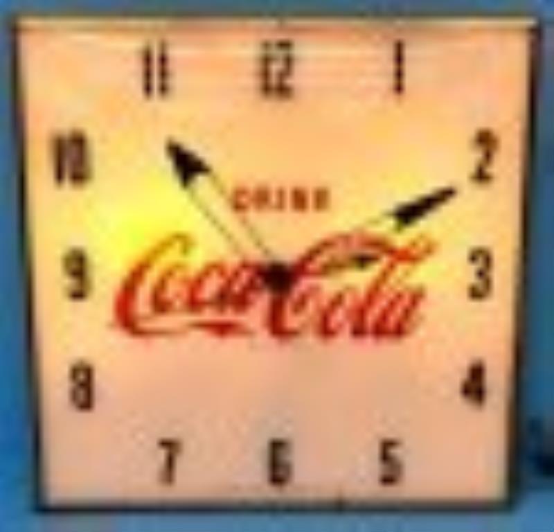 Drink Coca Cola Pam Light Up Clock