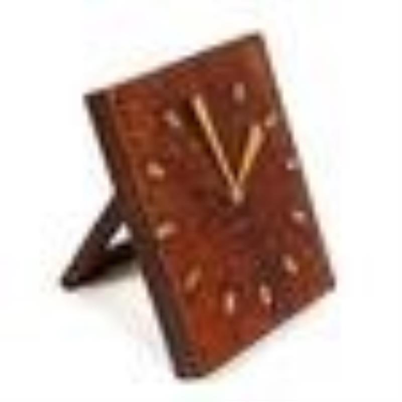 Paul Dupre-Lafon for Hermes Crocodile Desk Clock