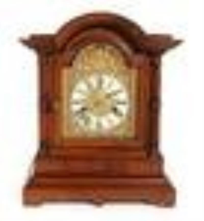 19th Century German Mahogany Bracket Clock