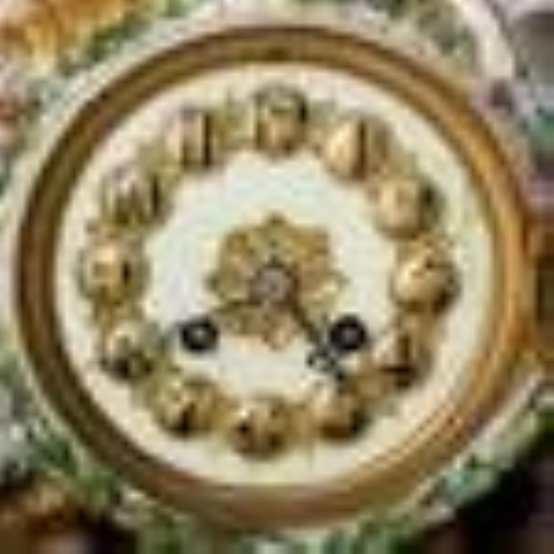 Large Rudolstadt Figural Porcelain Mantle Clock