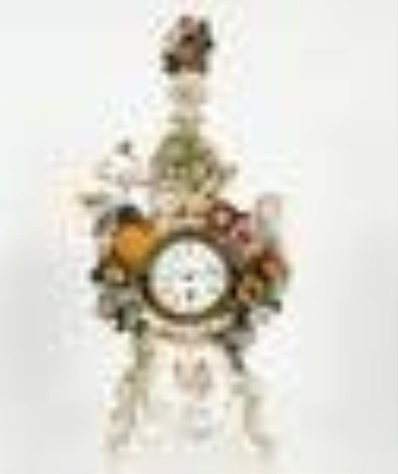 Meissen Figural Porcelain Mantle Clock