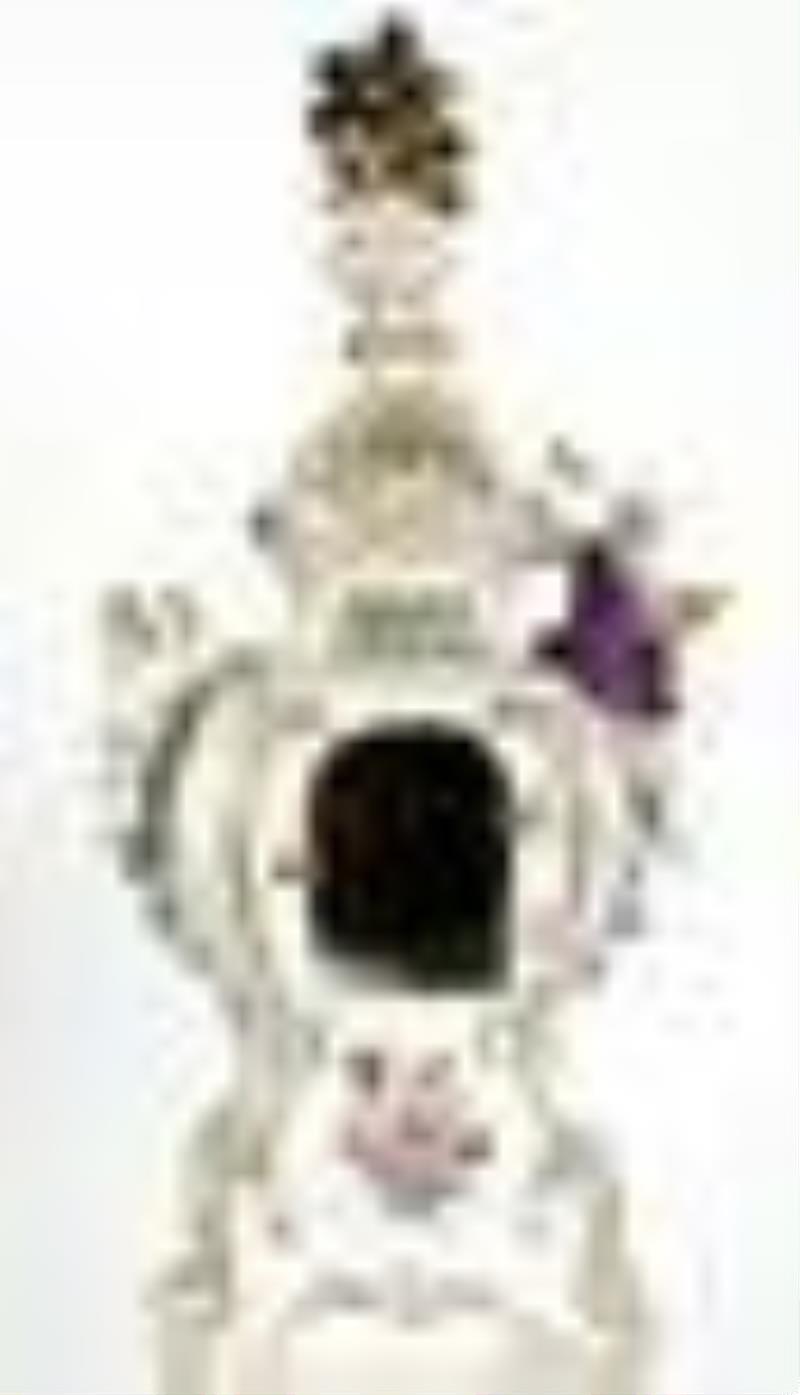 Meissen Figural Porcelain Mantle Clock