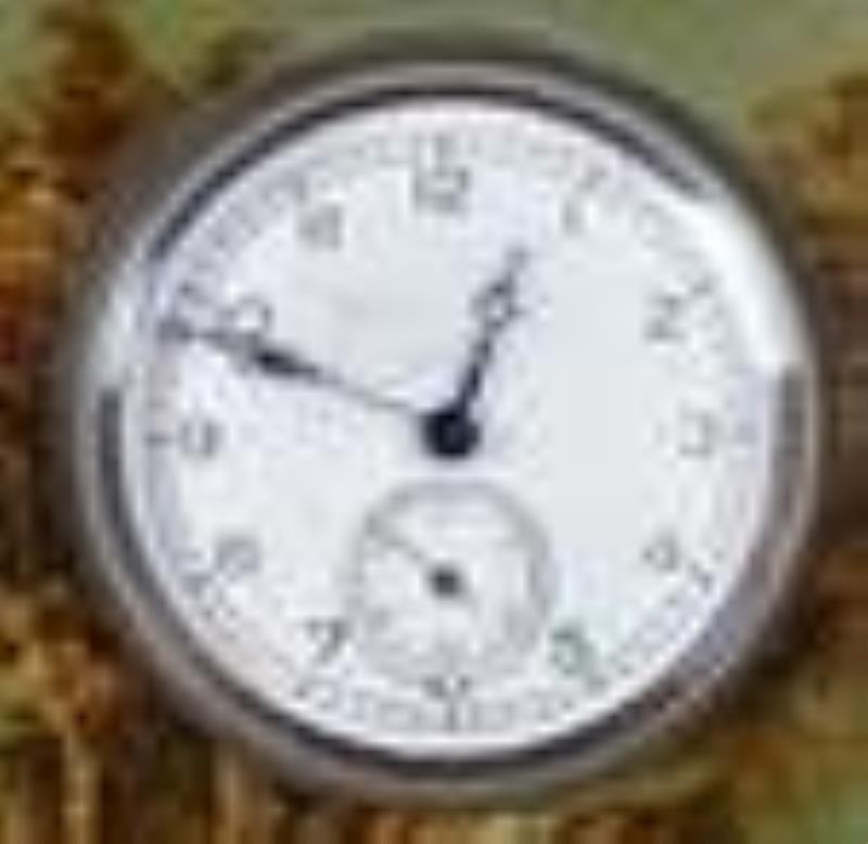 E. Marquis French Painted Desk Clock