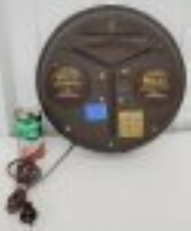 Drink Royal Crown Round Electric Light Up Clock