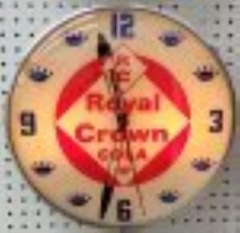 Royal Crown Cola Round Light Up Pam Clock