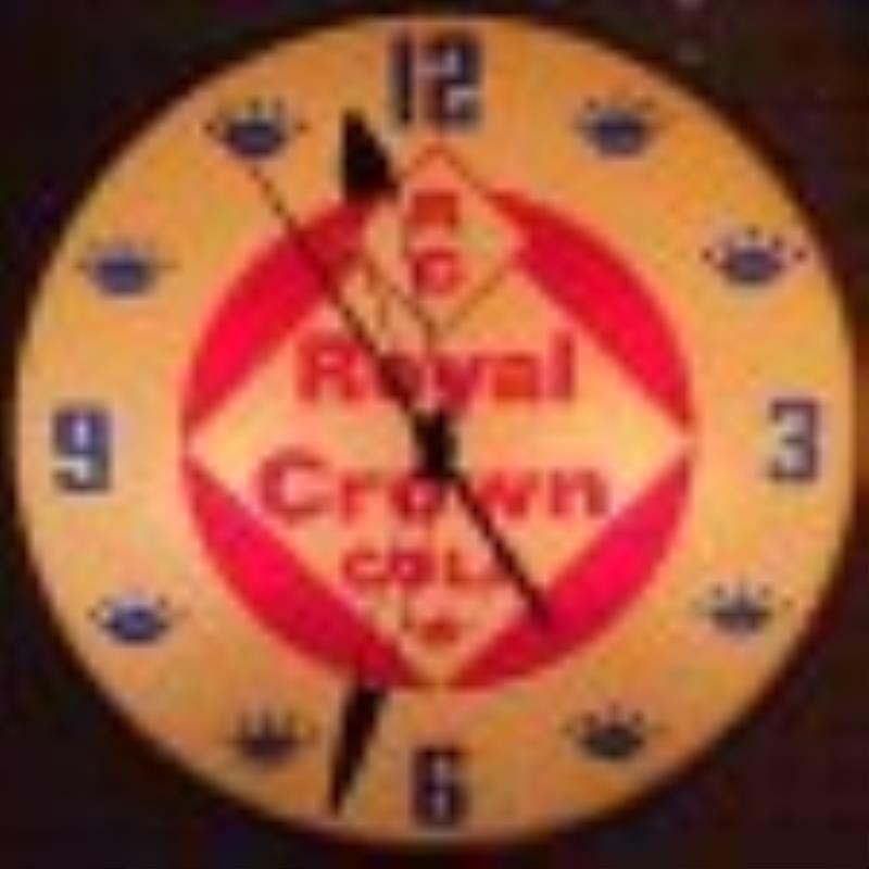 Royal Crown Cola Round Light Up Pam Clock