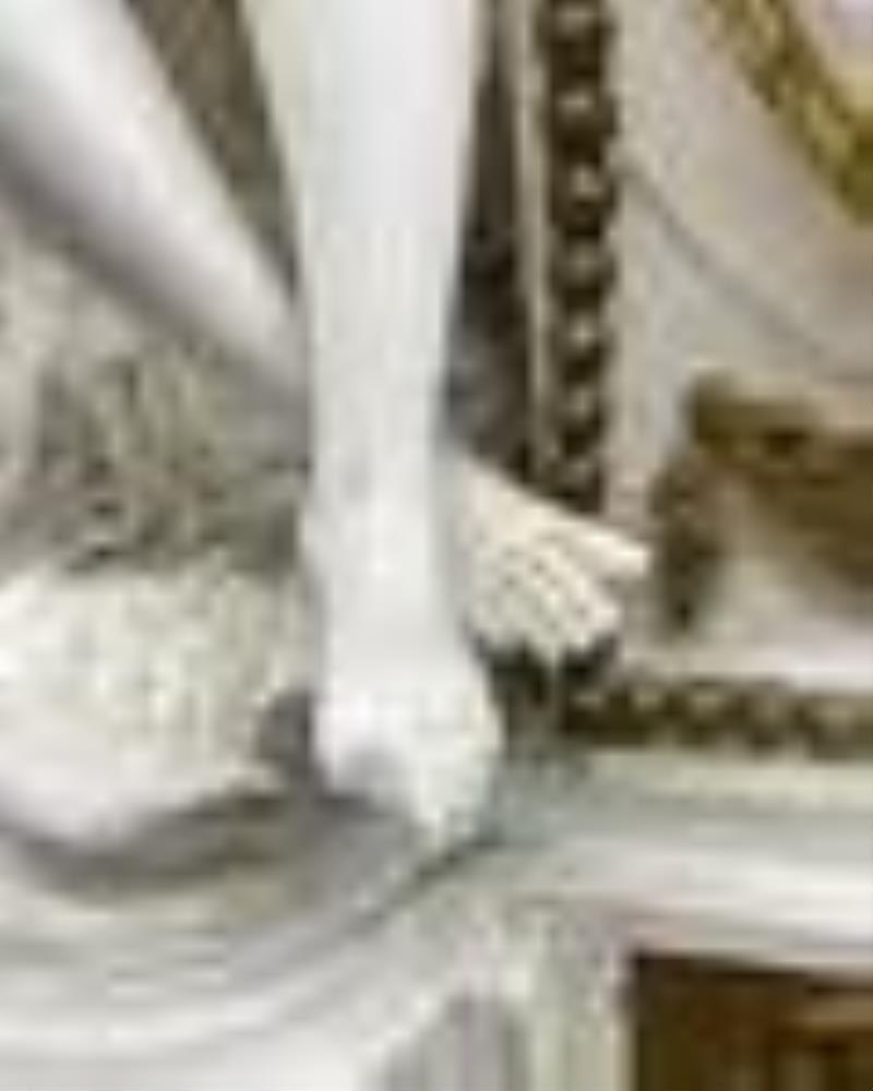 Gille L’Aine Paris Bisque Porcelain Figural Clock