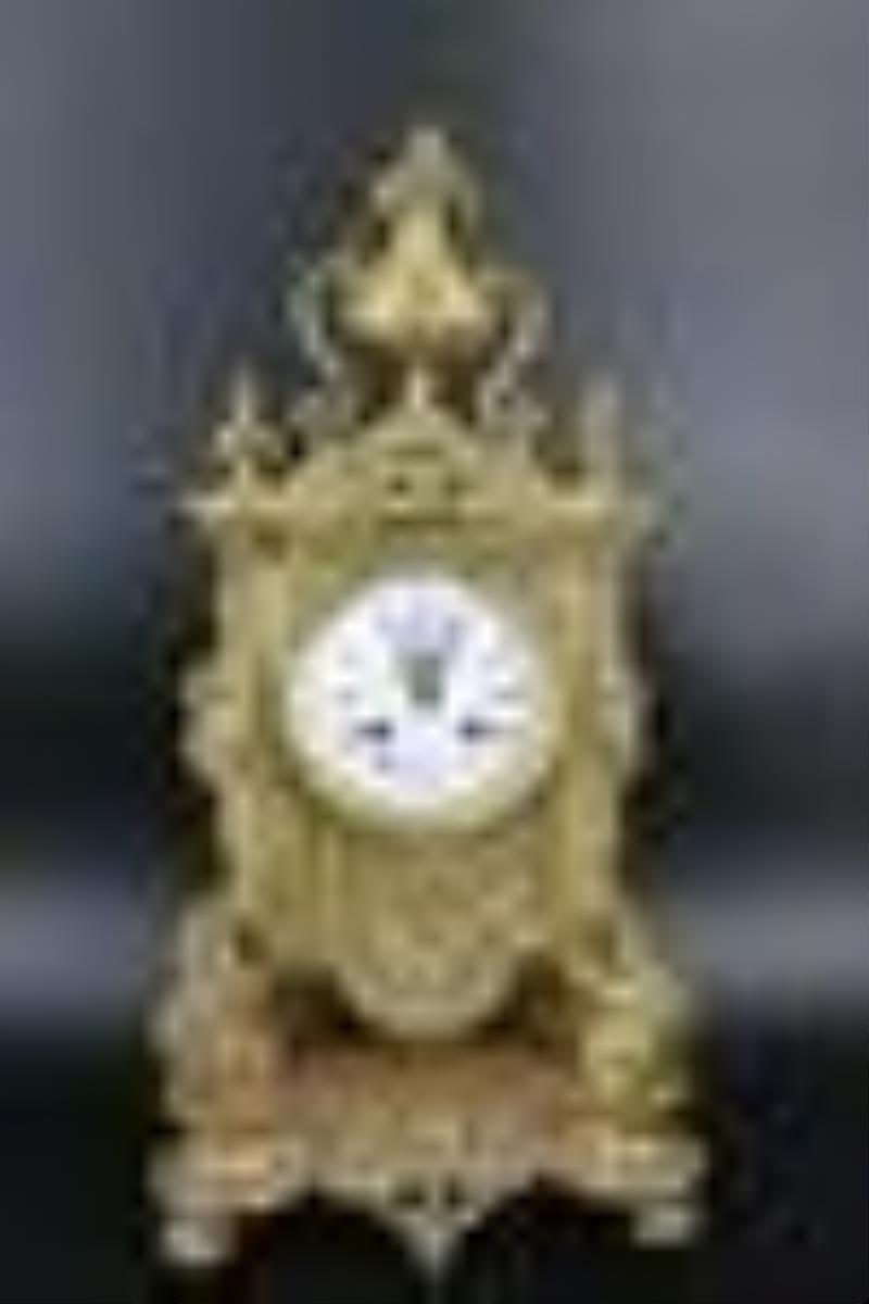 Fine Quality Antique Gilt Bronze Clock