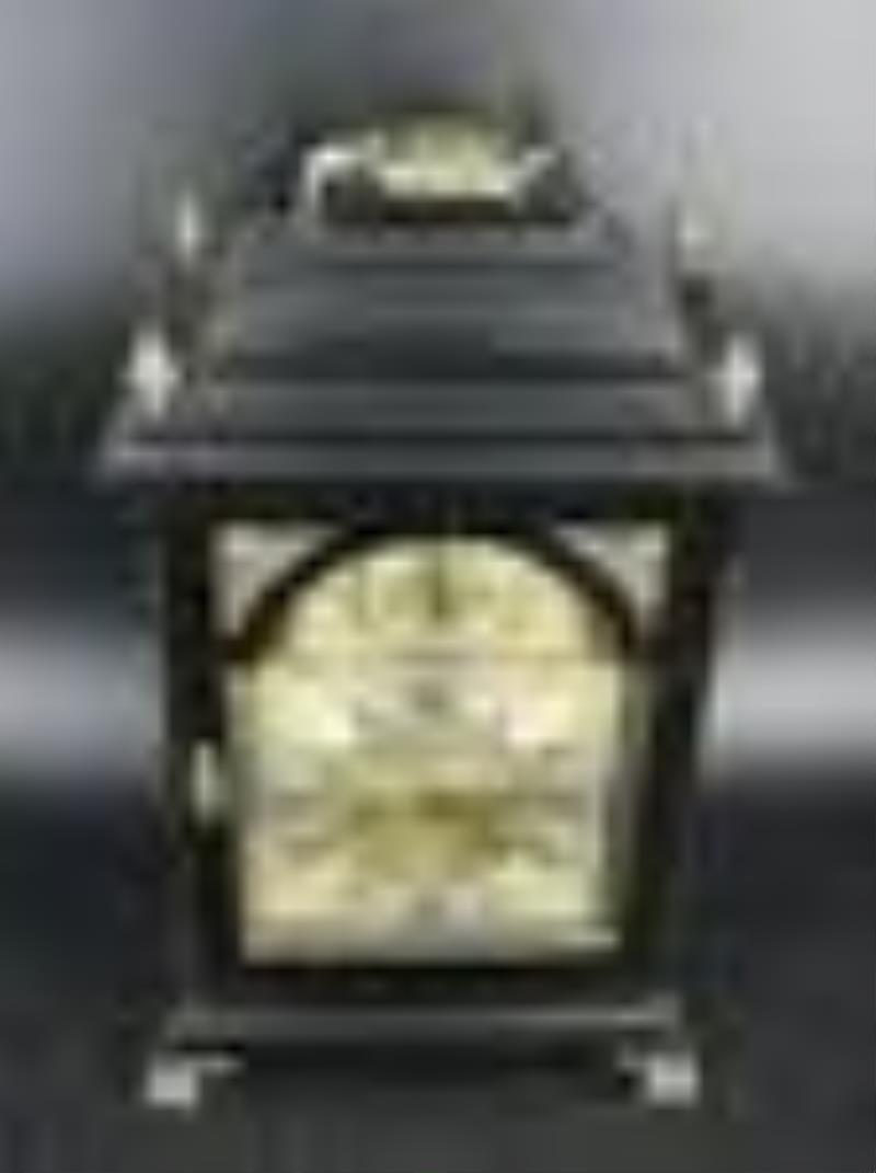 Edward Pistor Ebonised Bracket Clock With Verge
