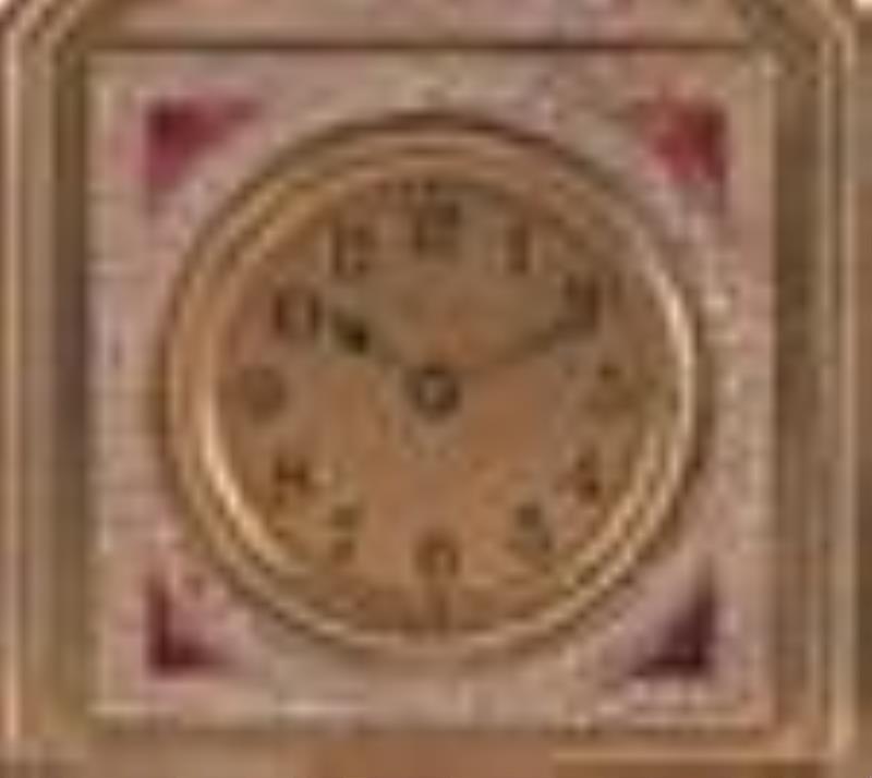 A Louis C. Tiffany Furnaces Inc. model 651 desk clock
