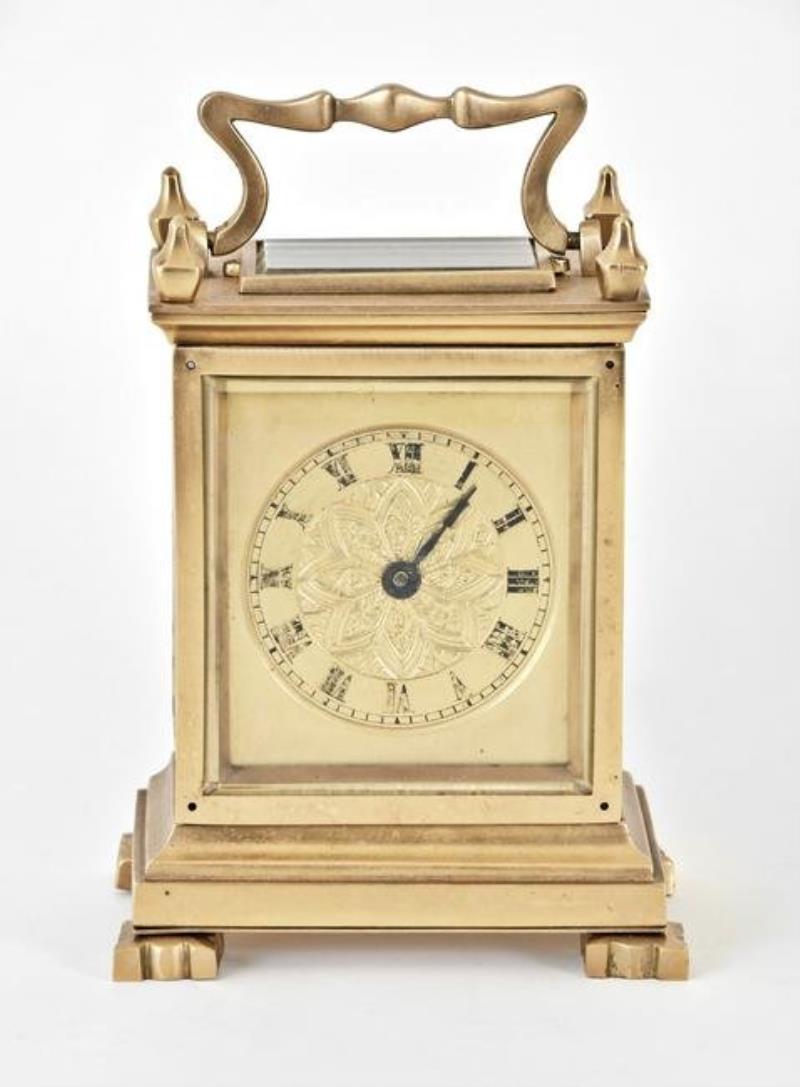 A mid 19th century English carriage clock