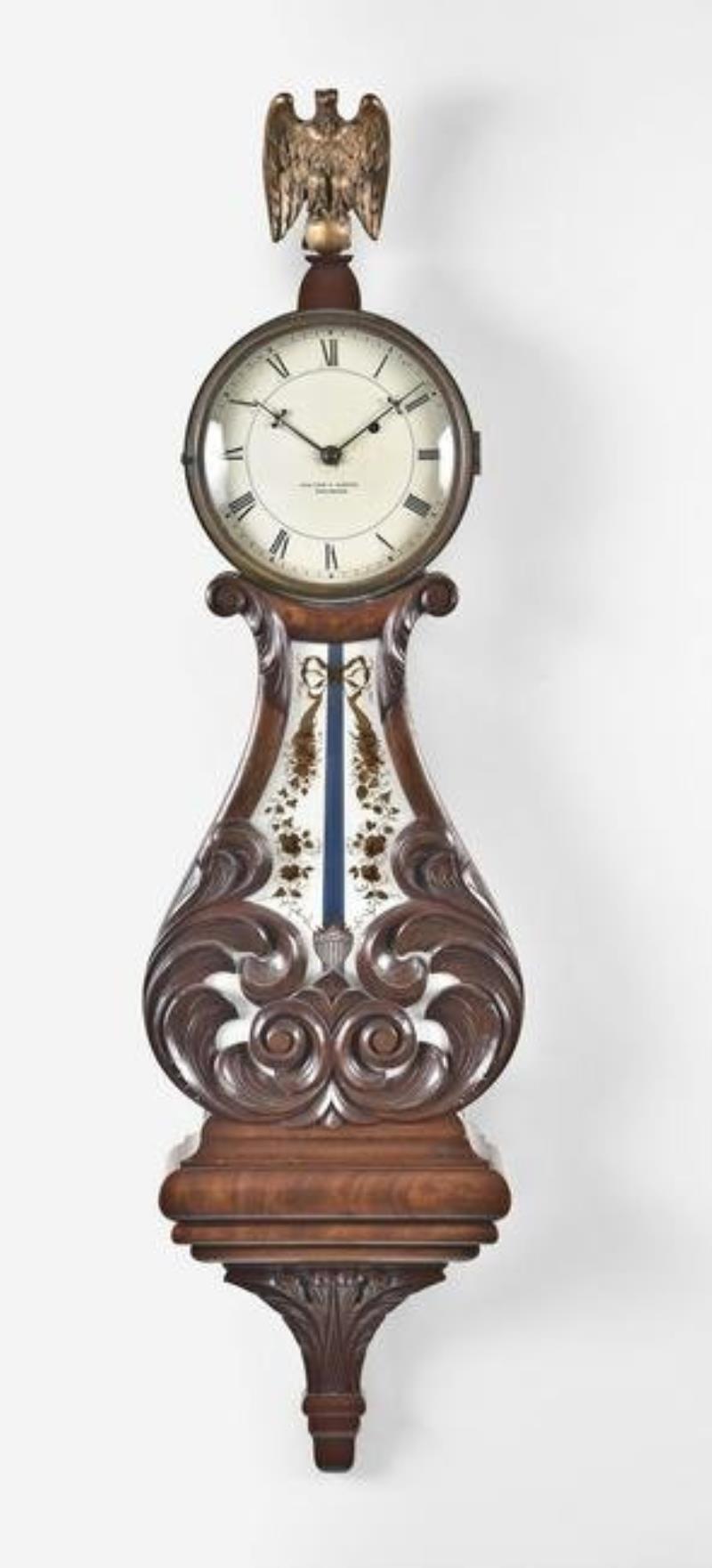 Walter H. Durfee true lyre banjo clock