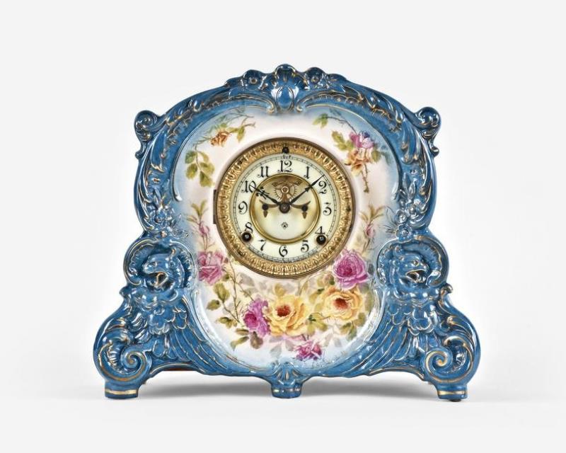 Ansonia Clock Co., La Corsica Royal Bonn mantel clock