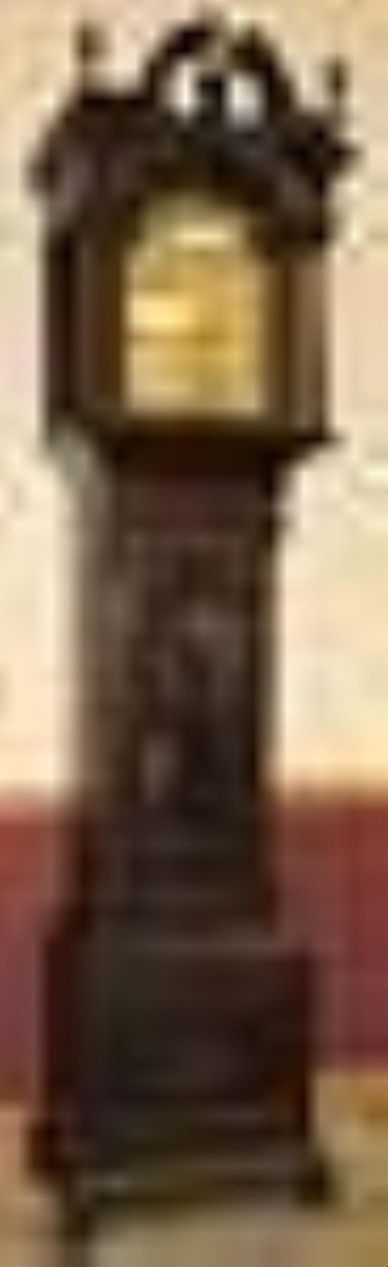 Exceptional Signed Tiffany And Co. 8 1/2\\\” Mahogany Grandfather Clock