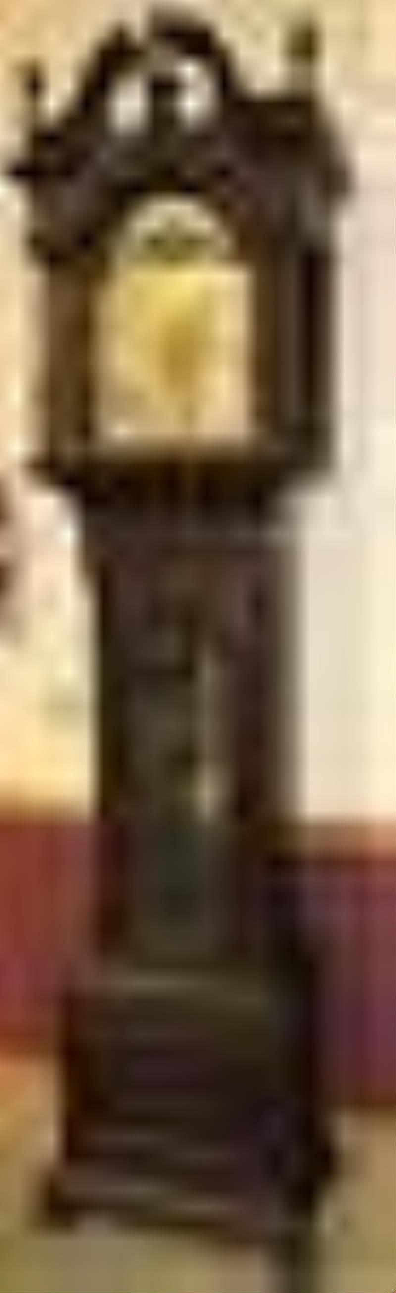 Exceptional Signed Tiffany And Co. 8 1/2\\\” Mahogany Grandfather Clock