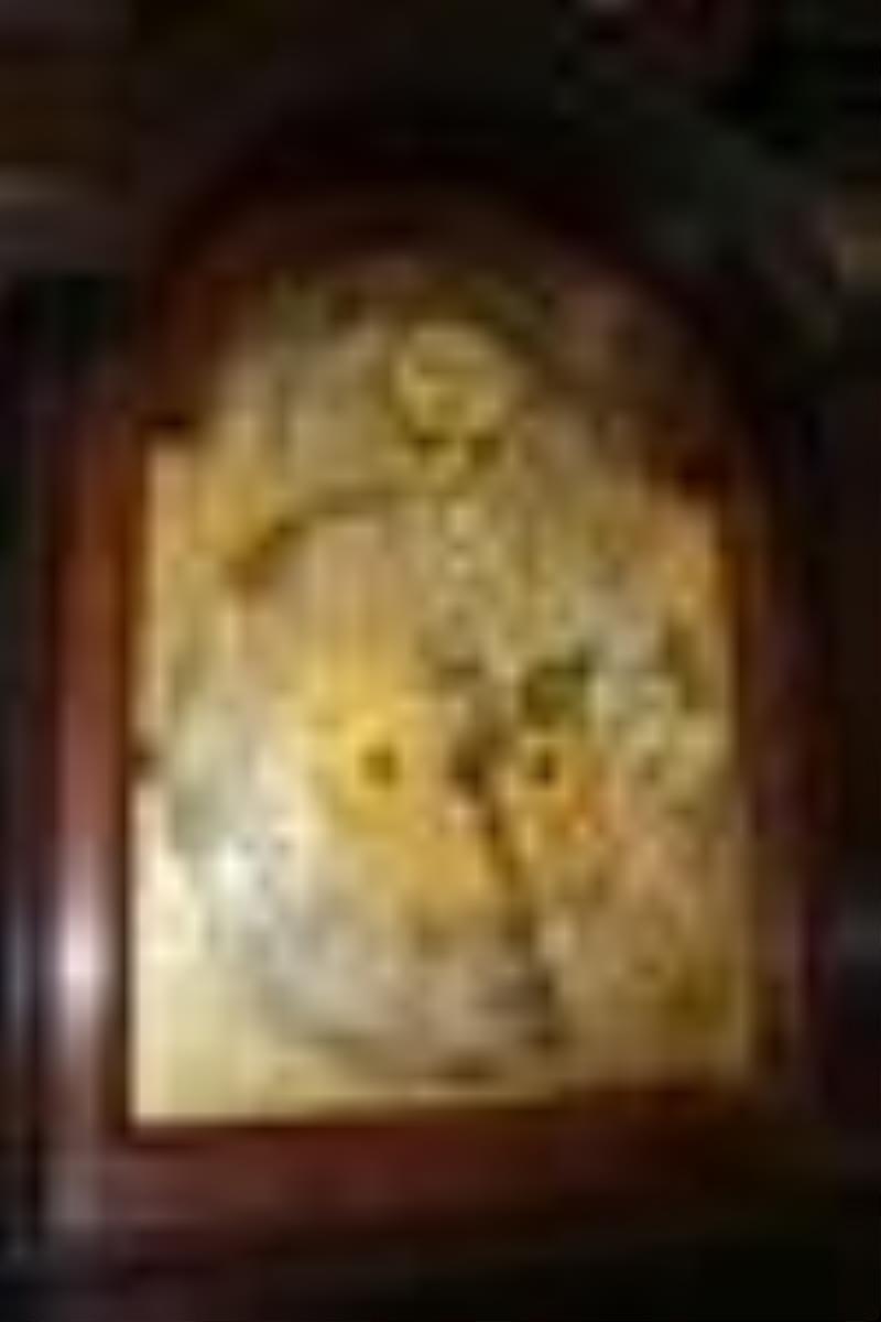 Exceptional Signed Tiffany And Co. 8 1/2\\\” Mahogany Grandfather Clock