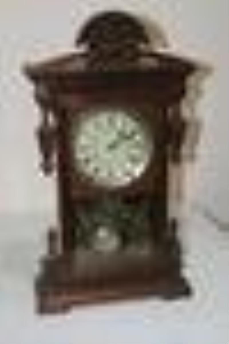 Real Nice Seth Thomas \\\”Concord\\\” Walnut Shelf Clock
