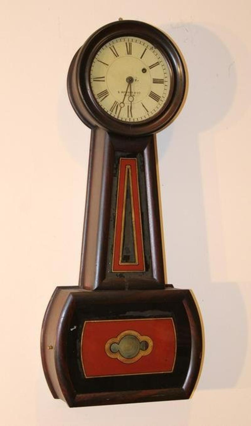 Great Pristine Rosewood Howard #5 Banjo Clock