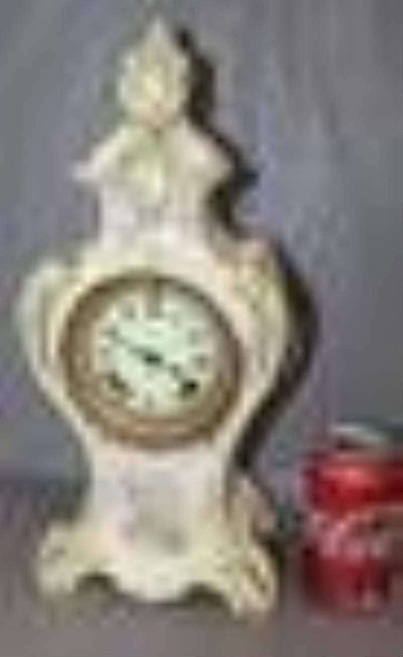 High Style Ansonia Royal Bonn China Clock