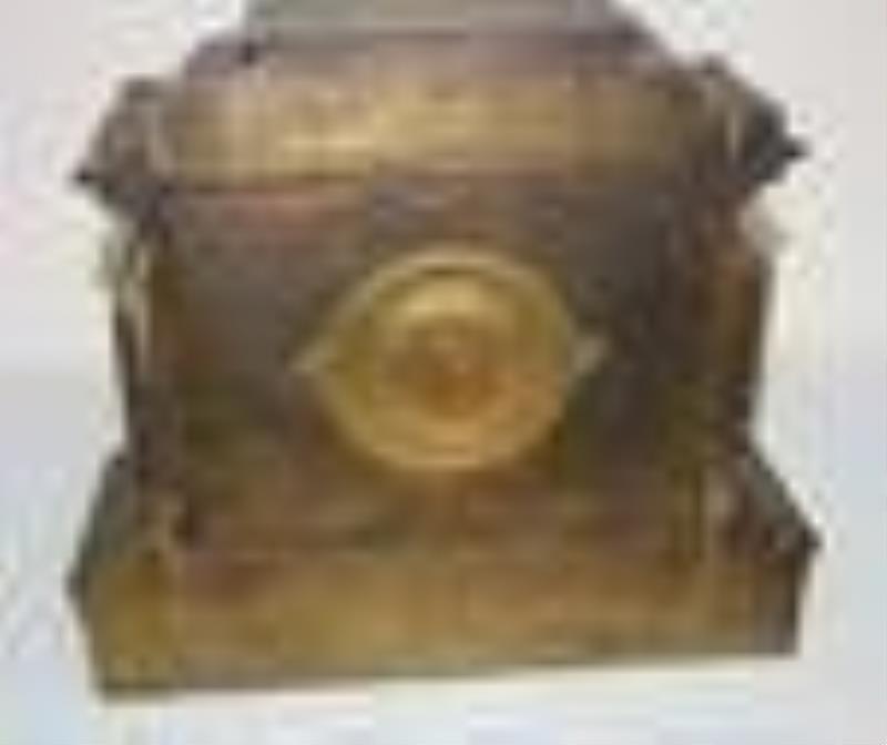 Aesthetic Cast Iron New Haven Mantel Clock
