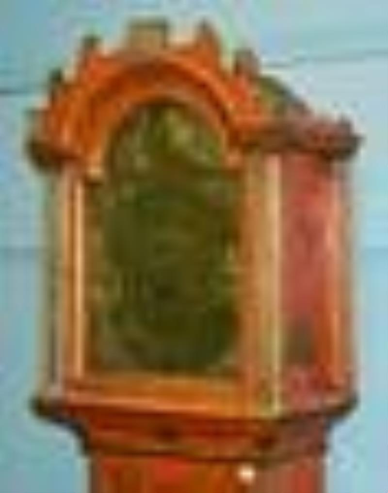 George III Style Chinoiserie Tall Case Clock