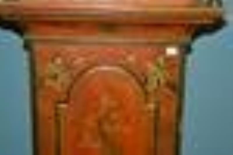 George III Style Chinoiserie Tall Case Clock