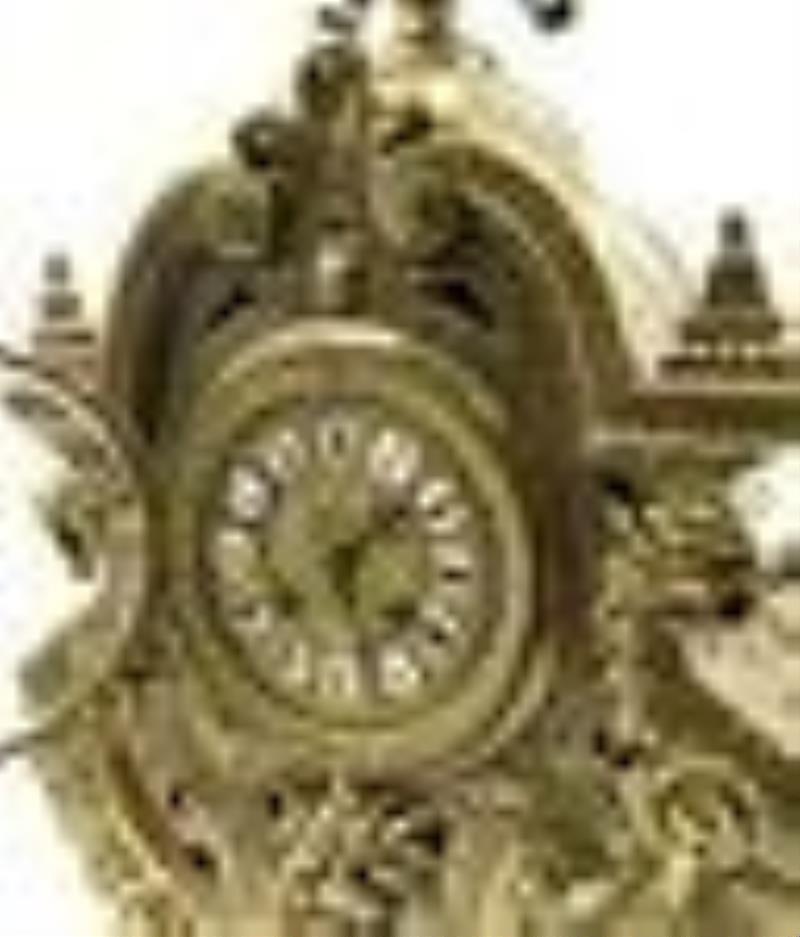 20th Century French Bronze Mantel Clock