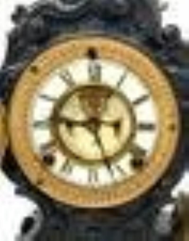 Victorian Ansonia Figural Mantel Clock