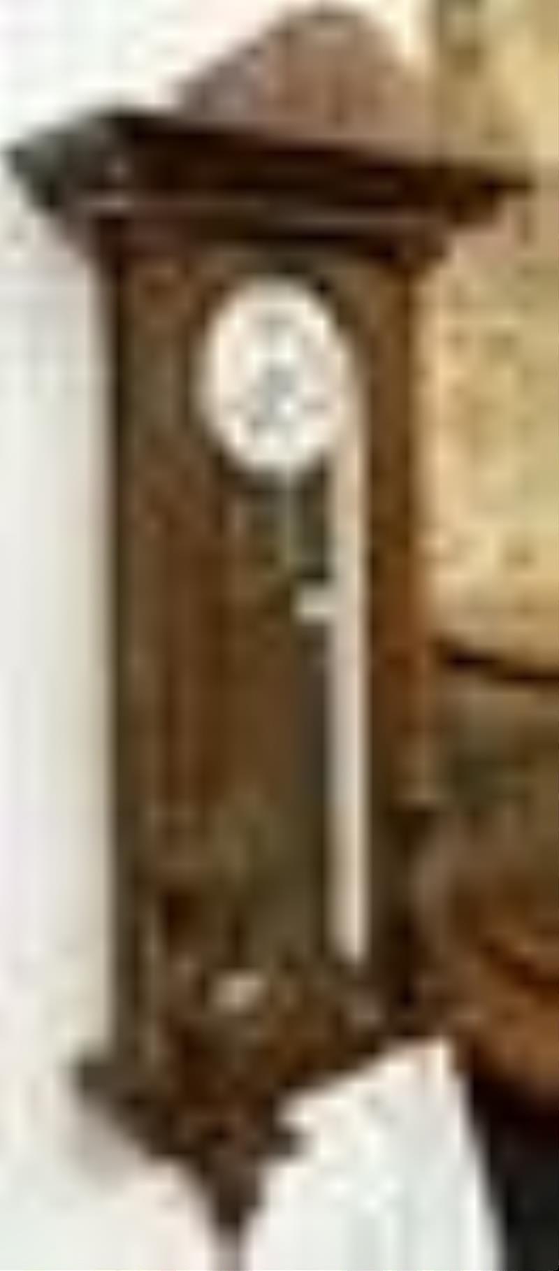 Antique European 2-Weight Wall Clock