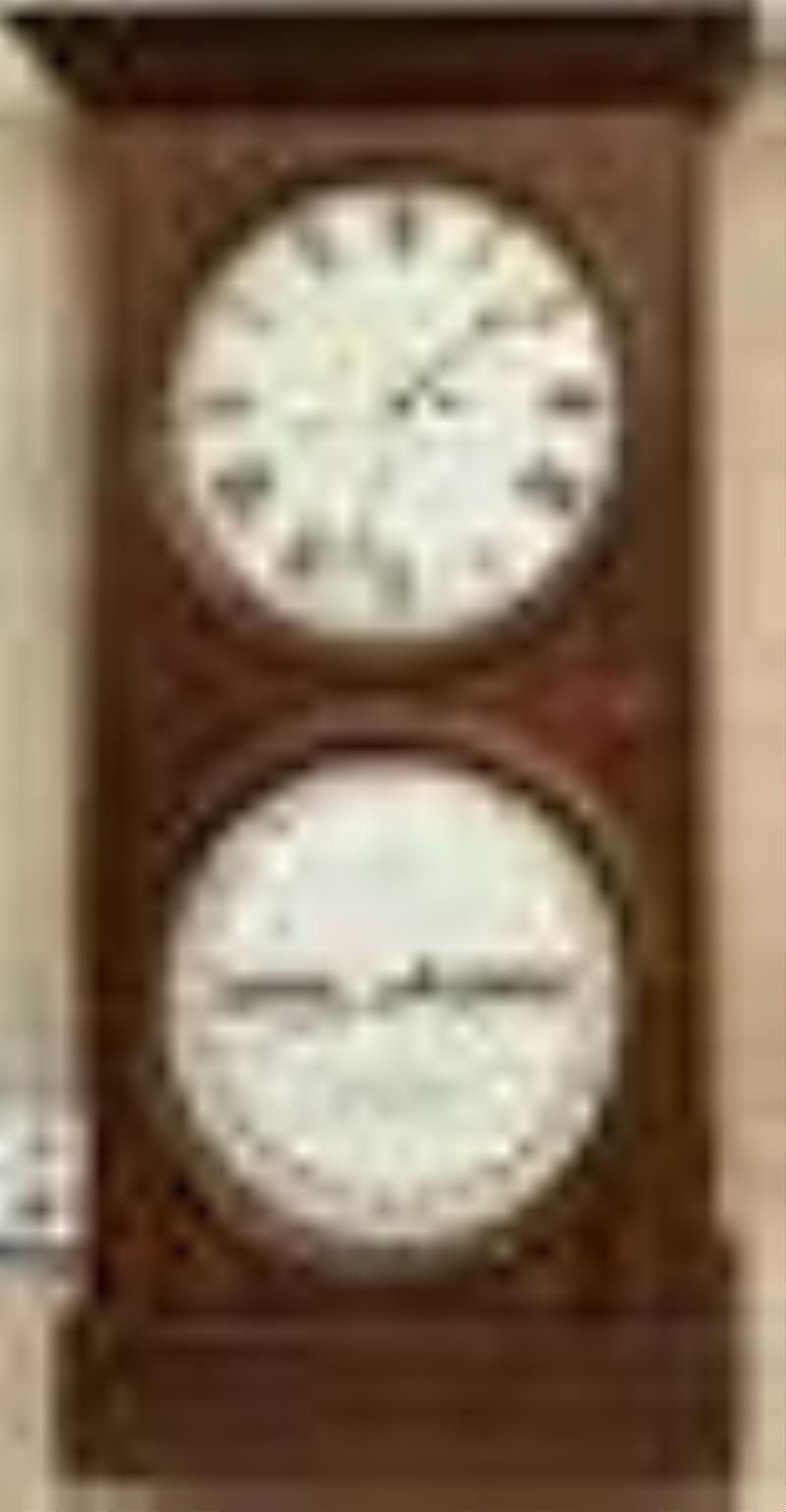 Antique Seth Thomas Calendar Wall Clock Dated 1876