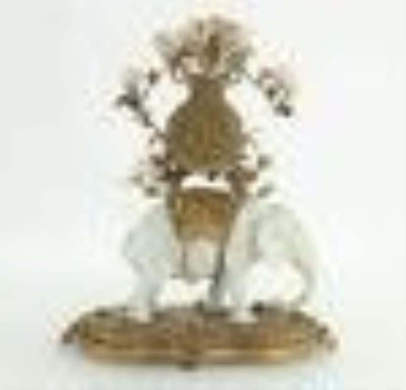 19th C French Porcelain Mantle Clock