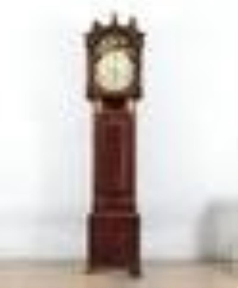 Victorian Mahogany Tall Case Clock, Mid 19th C.