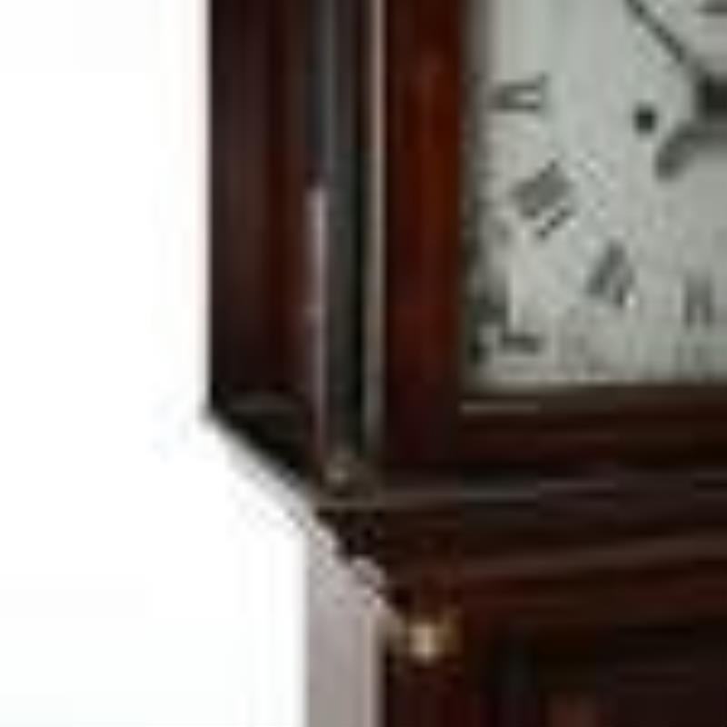 New England Federal Inlaid Cherry Tall Case Clock