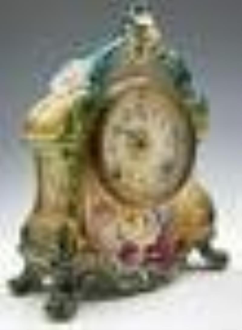 Antique Royal Bonn Porcelain Clock