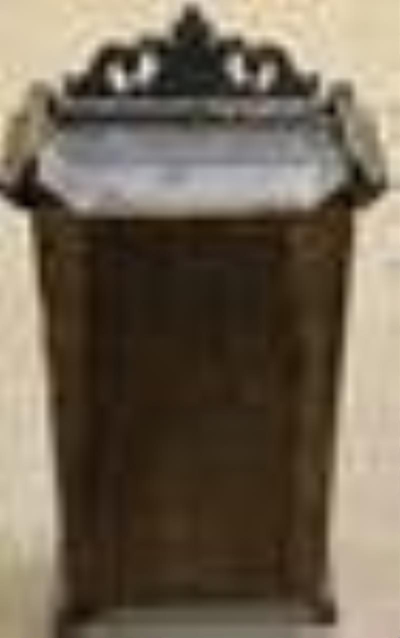 Double dial Ithaca mantel clock in walnut
