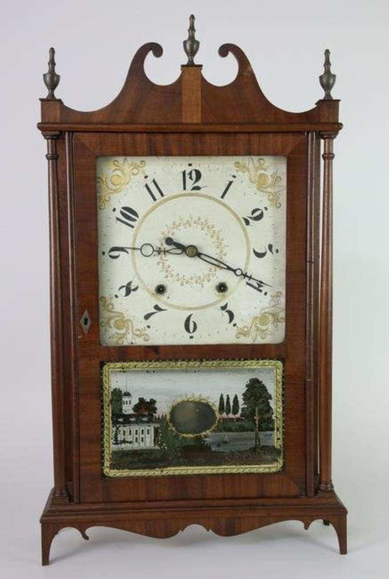 Eli Terry & Sons Pillar and Scroll Mantel Clock, 19th Century