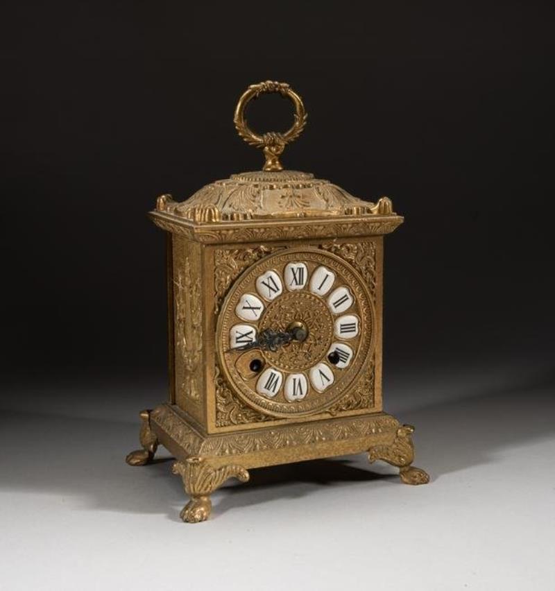 Collectible Gilt Bronze Table Clock