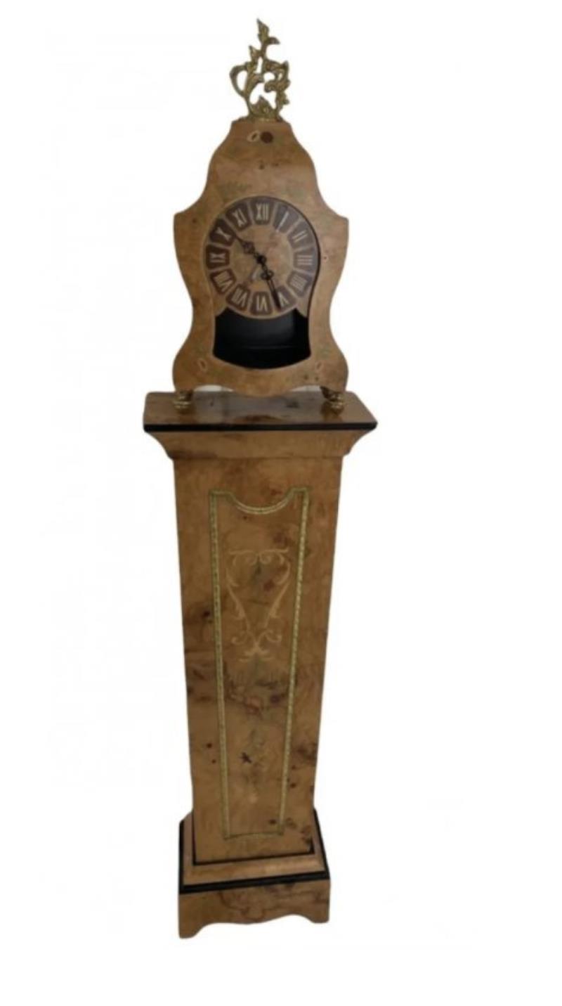 French Style Clock and Pedestal