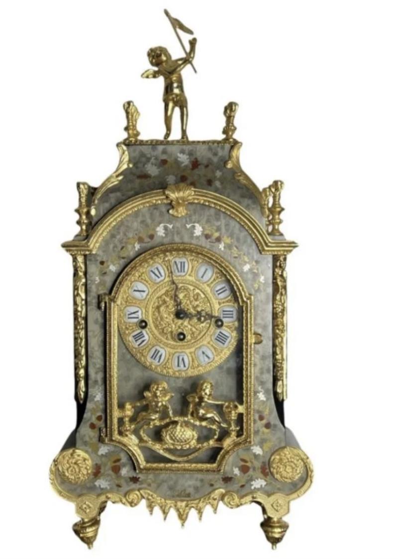 Italian Le Ore Brass Clock