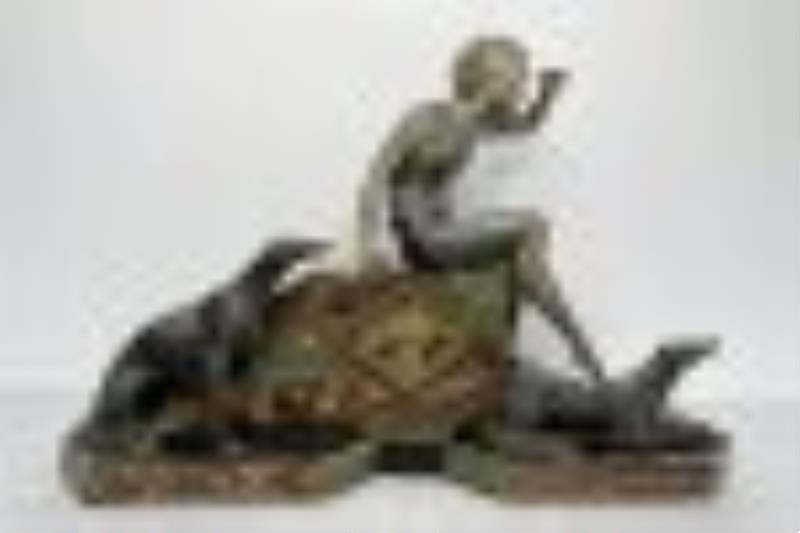 Huge 19th Century Uriano – Art Deco Sculpture Clock